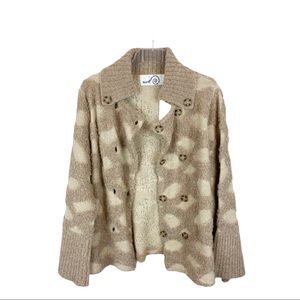 Anthro ROSIE NEIRA Intarsia Spotted Cardigan - NWT